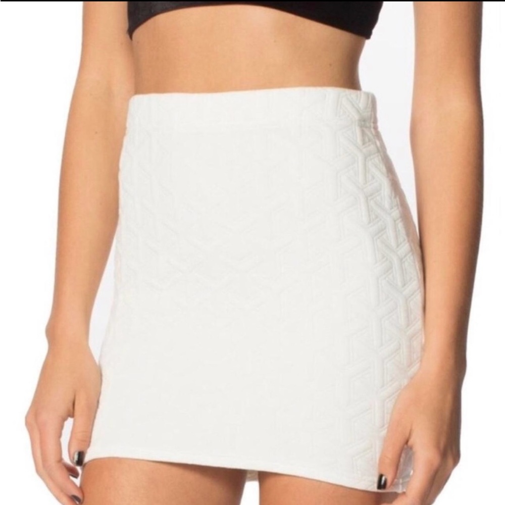 Black milk white skirt